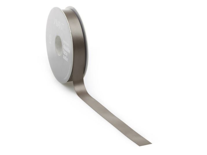 Satijnlint Dubbelsatijn Taupe 