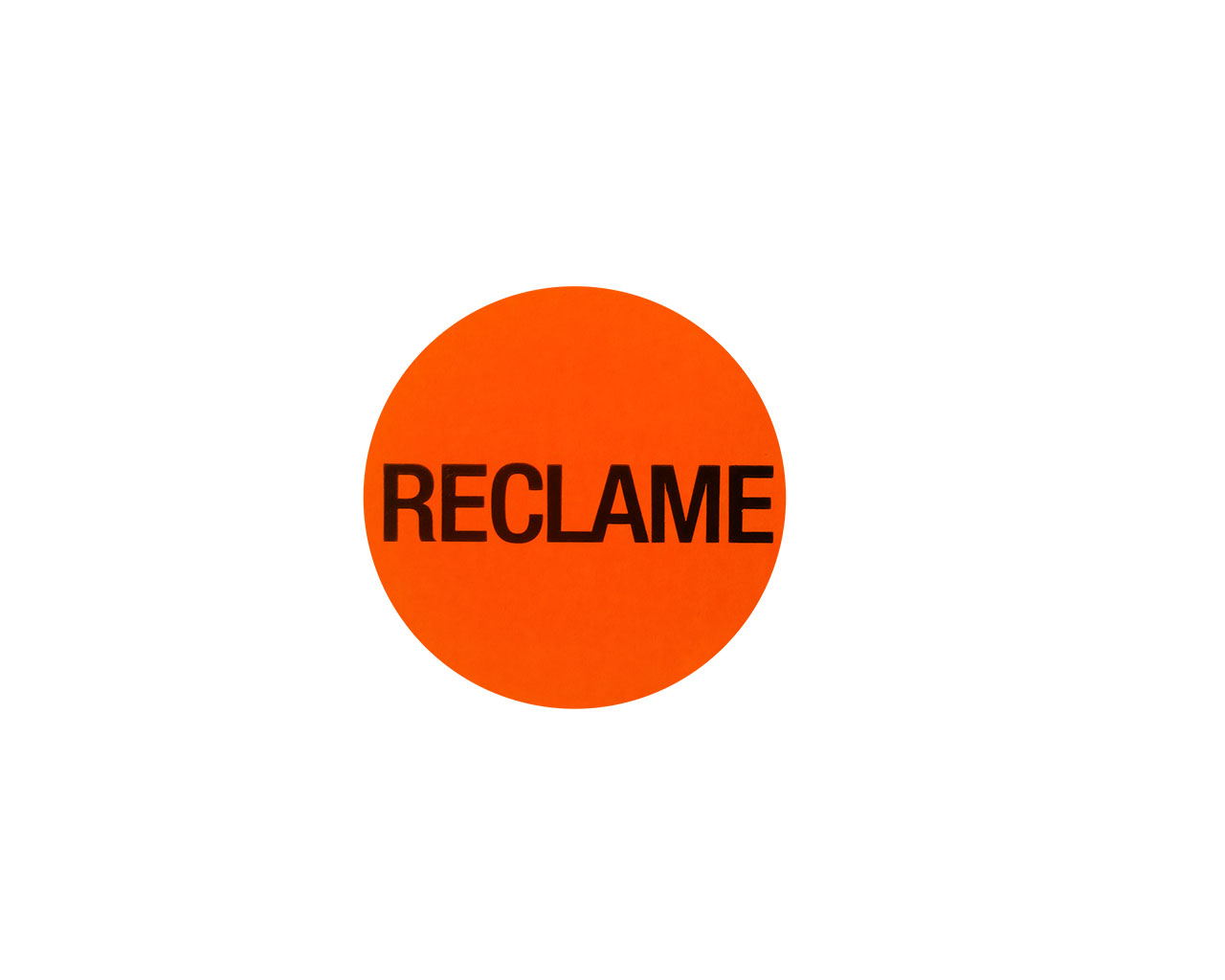 Etiket 'Reclame' Fluor Rood 