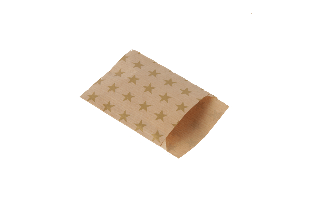 cadeauzakje golden stars
