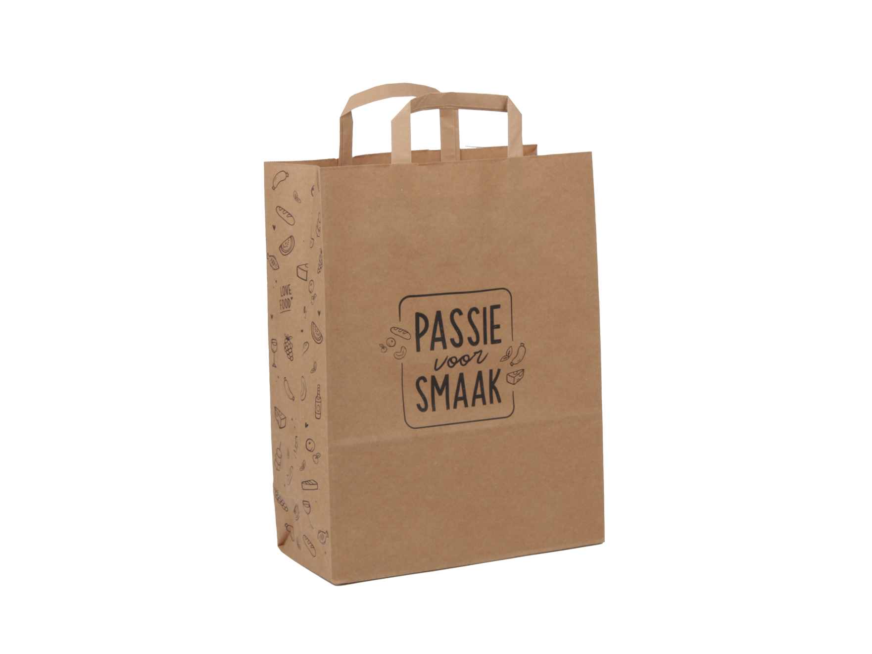 Papieren Draagtas Passie voor Smaak 