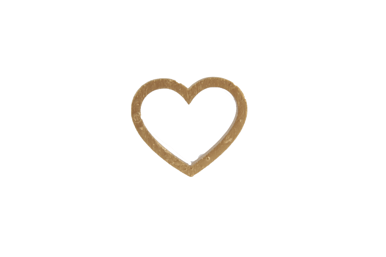 decohanger houten hartje goud
