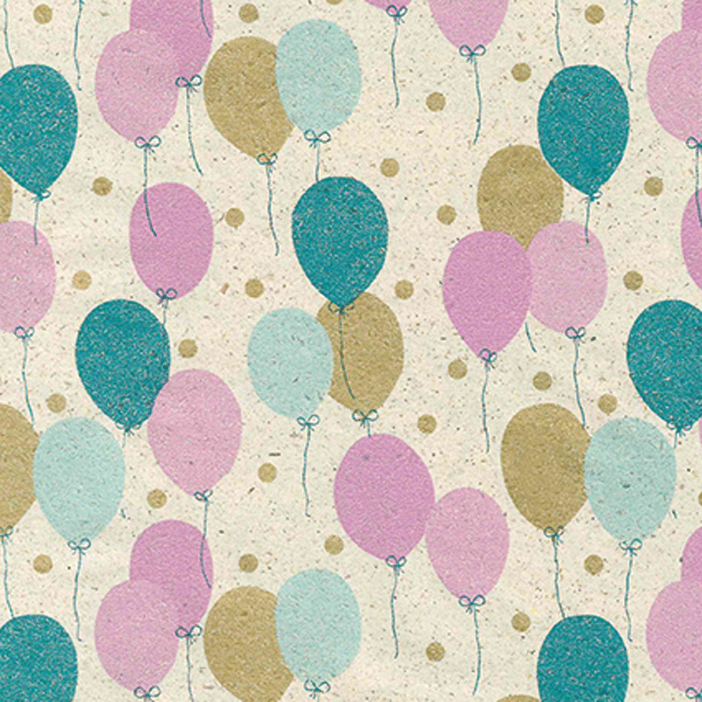 inpakpapier balloons graspapier