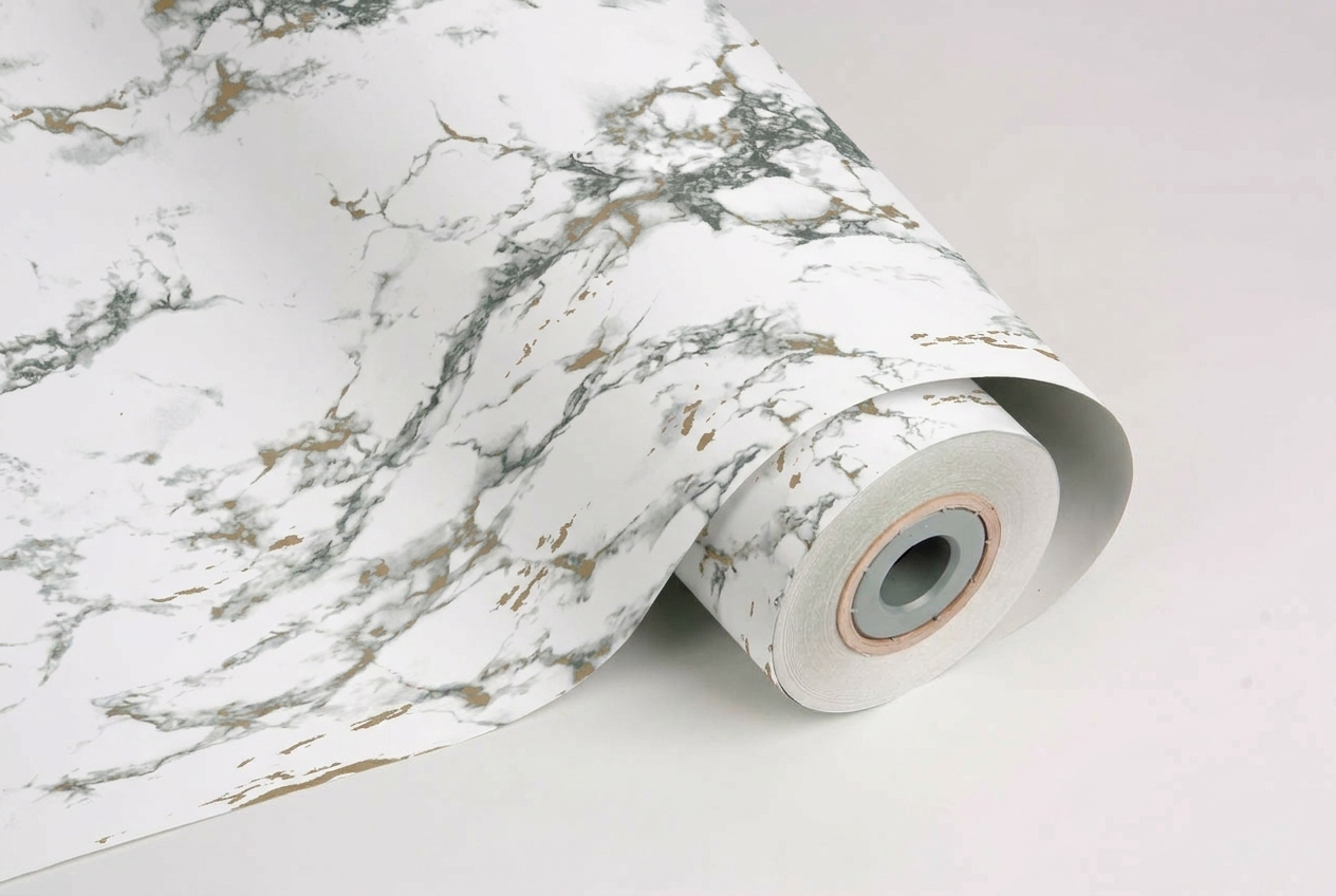 inpakpapier marmer wit