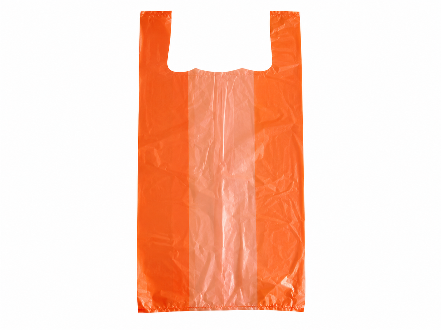 HDPE Hemddraagtas oranje 