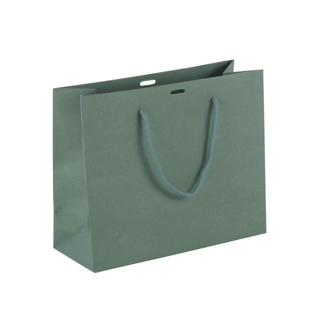 Luxe papieren draagtas groen