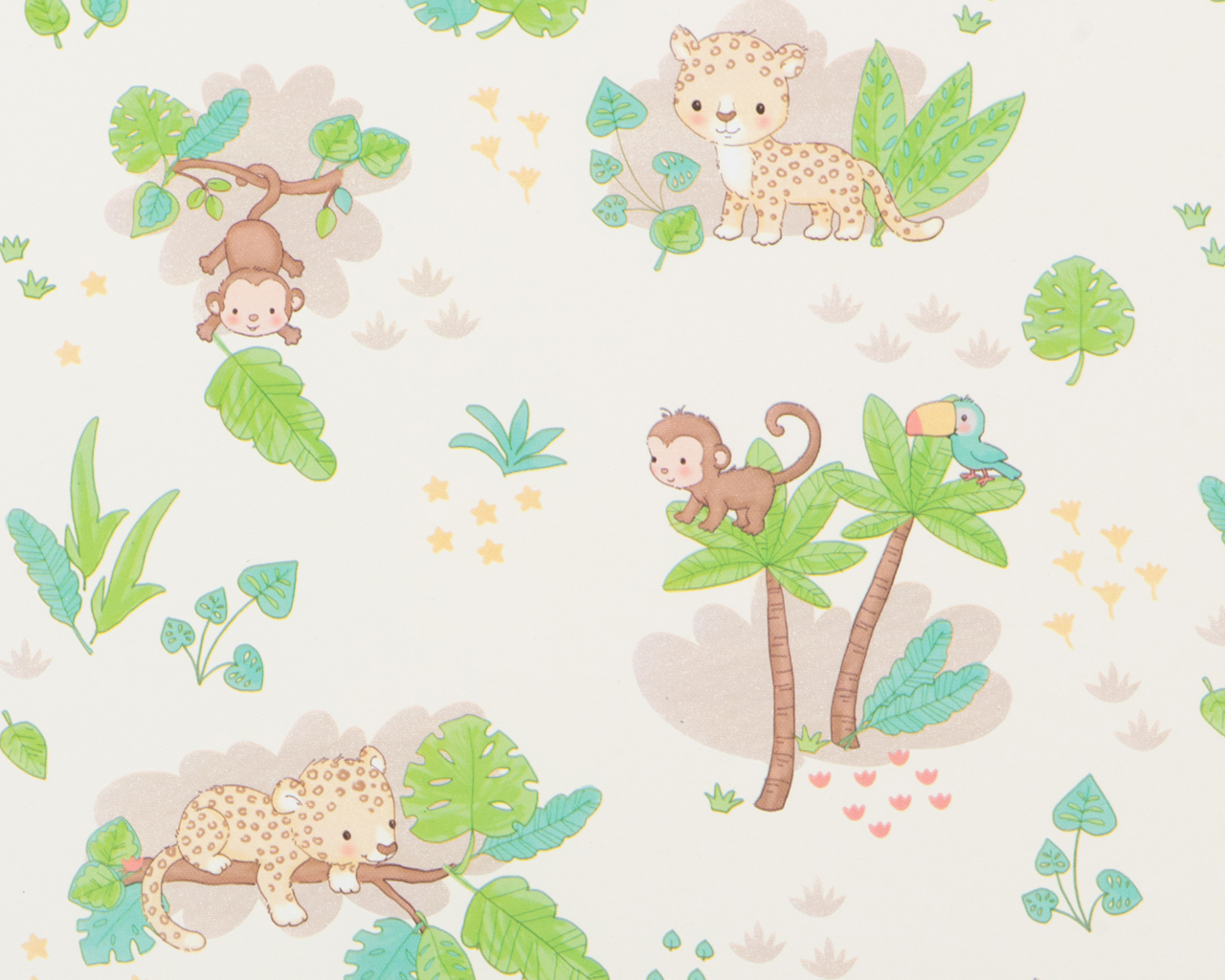 inpakpapier baby jungle