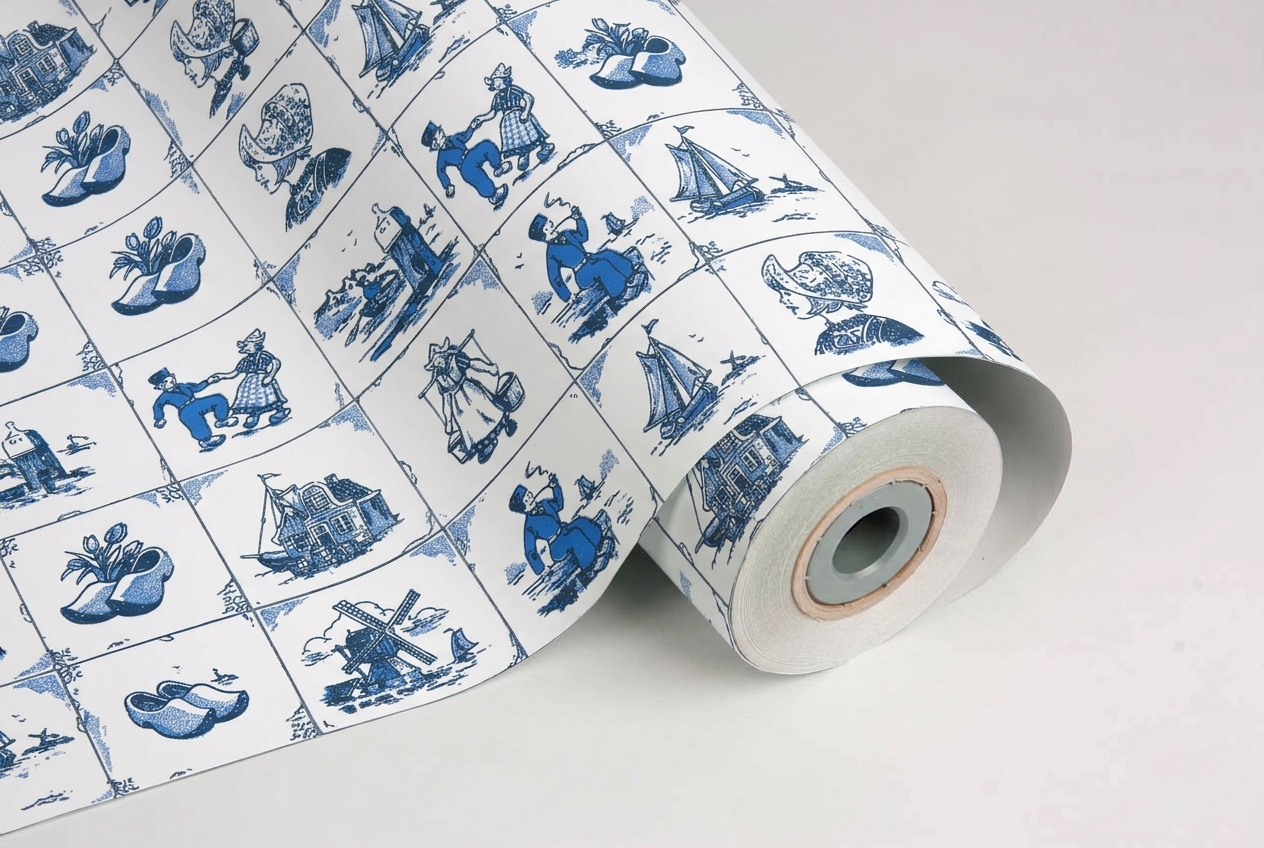 inpakpapier hollandse tegeltjes