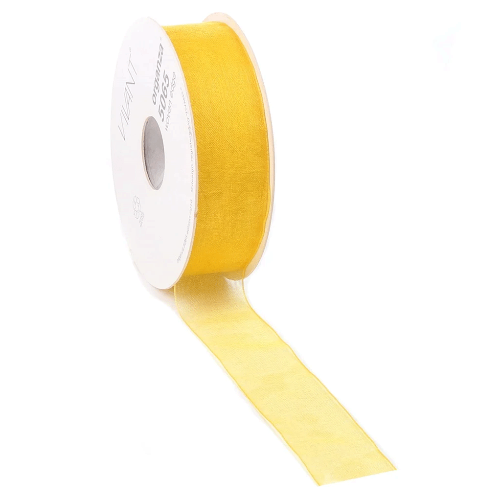 Organza lint Geel 
