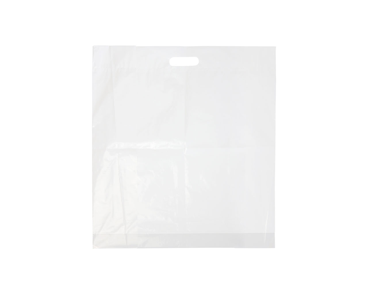 Witte plastic draagtas klein