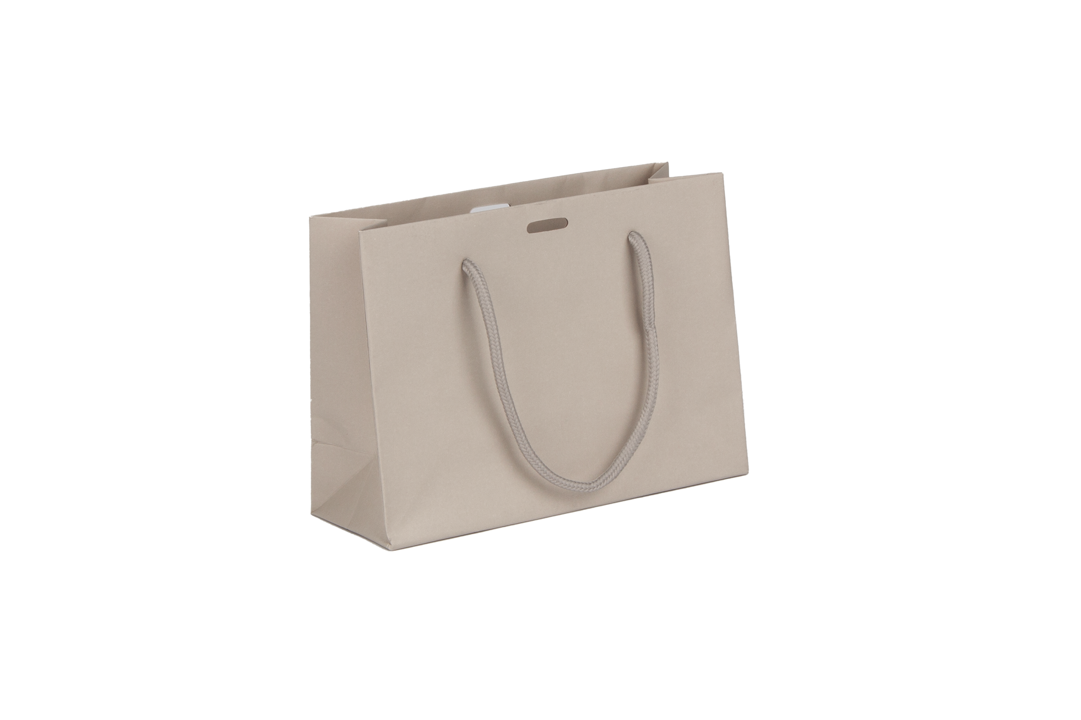 Luxe papieren draagtas taupe