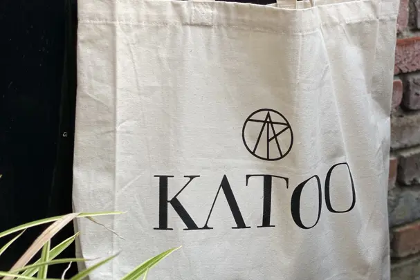 bedrukte canvas tas