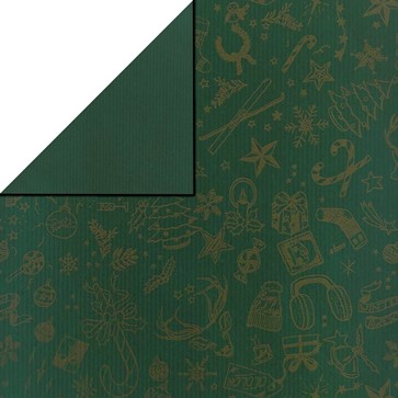 Inpakpapier  Happy Holiday Groen