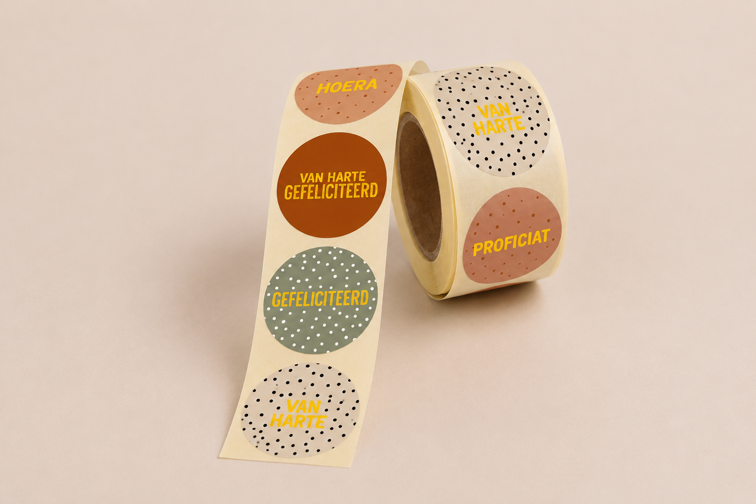 Felicitatie stickers