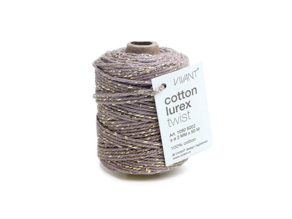 koord lurex paars