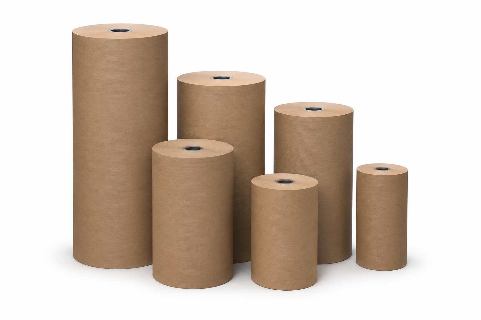 Kraftpapier op rol diverse formaten