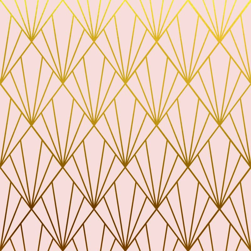 inpakpapier waaier roze goud