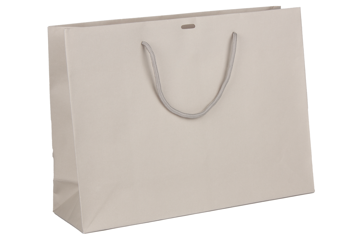 Luxe papieren draagtas taupe