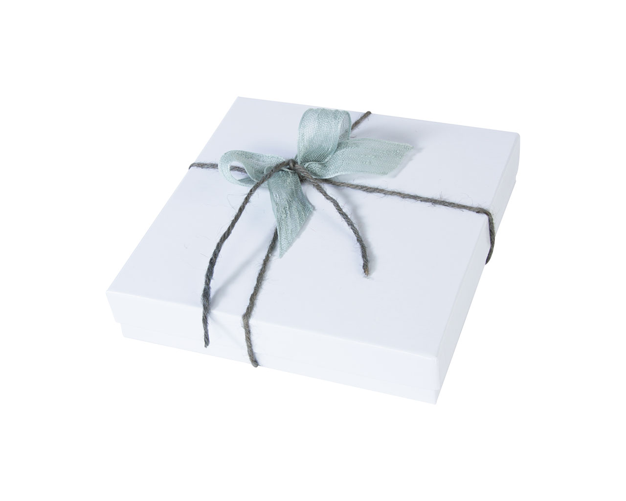 Geschenkdoos wit met lint