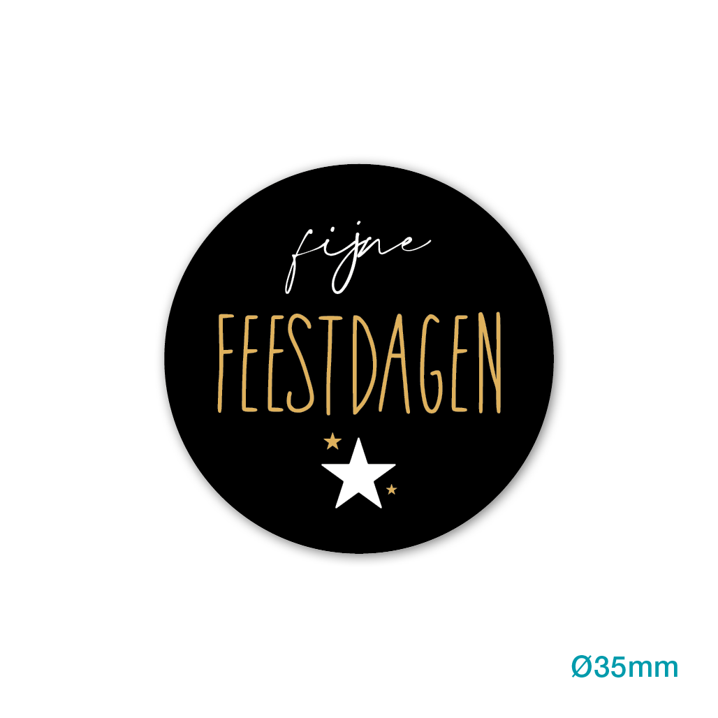 etiket fijne feestdagen