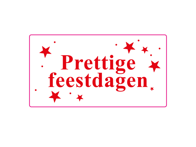 etiket prettige feestdagen