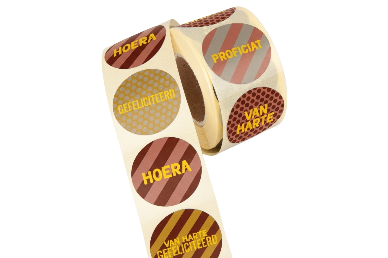 etiketten hoera assorti