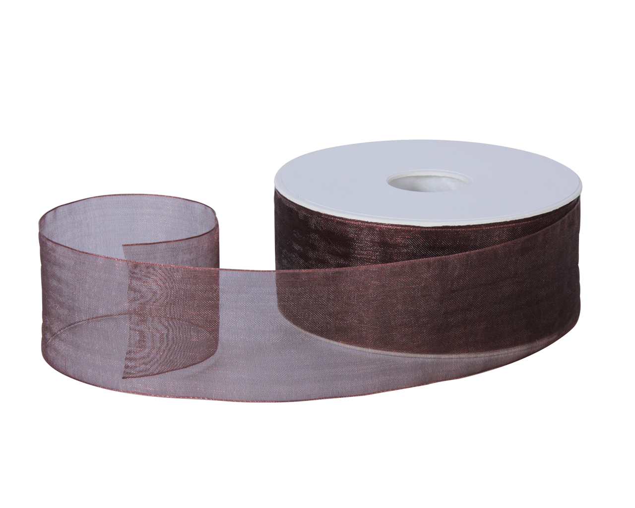 Organza lint Donkerbruin 