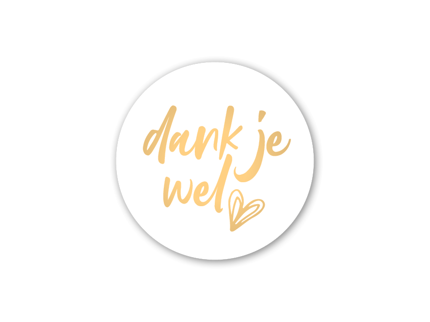 etiket dank je wel