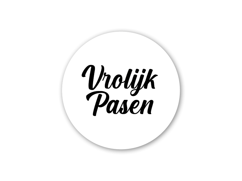 etiket vrolijk pasen