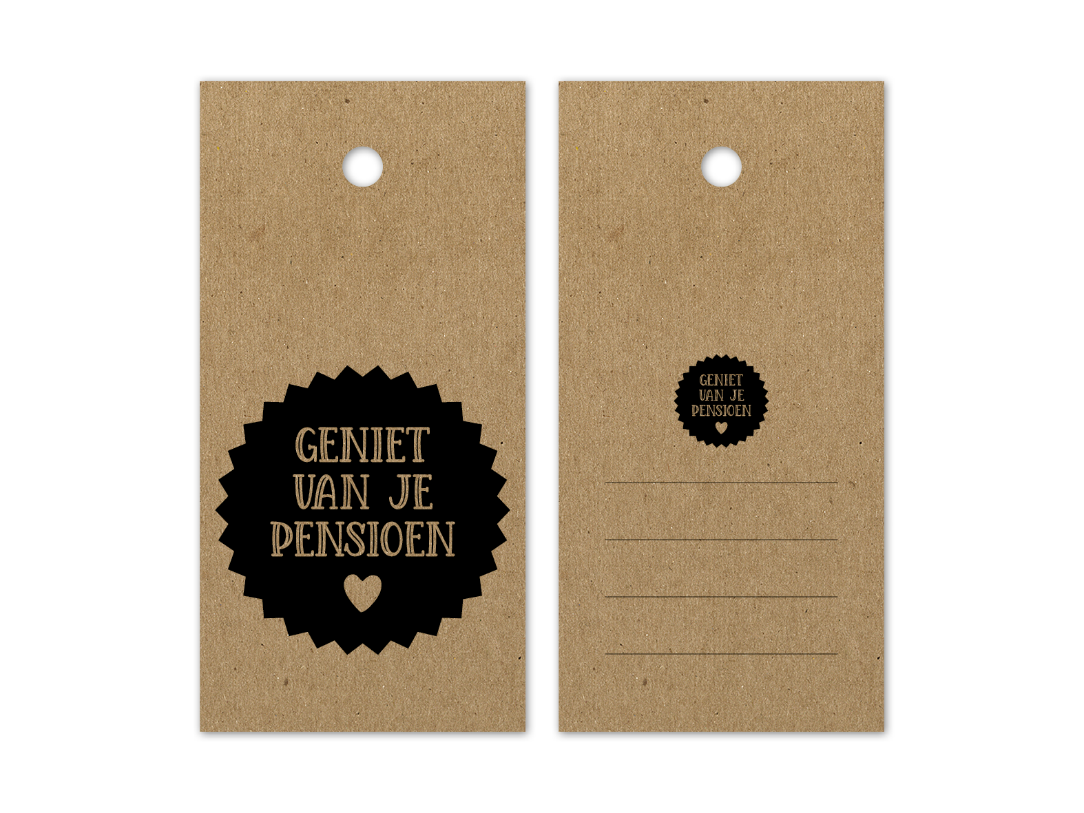 hangkaartje pensioen geniet ervan