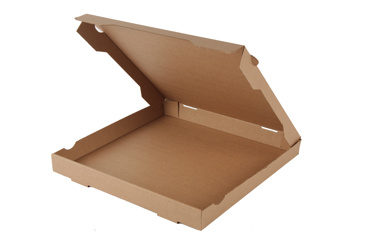 Pizzadozen bruin  formaat 360x360x40
