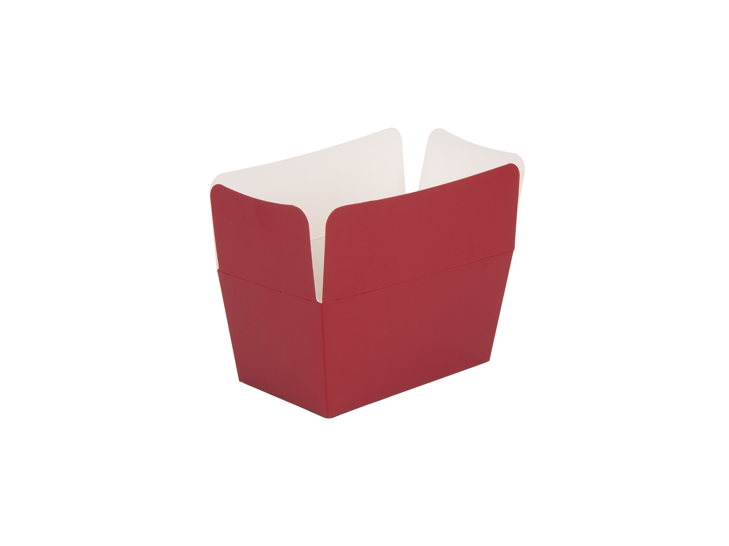 pak 100 bonbondoosjes bordeauxrood 500grs