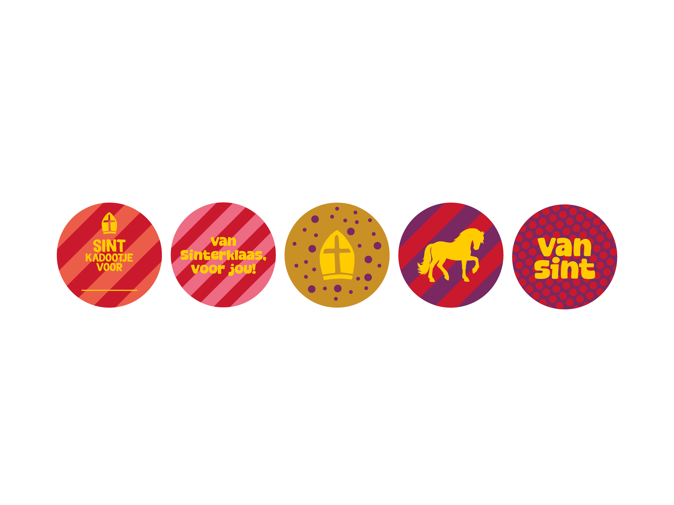 Sint stickers multicolour