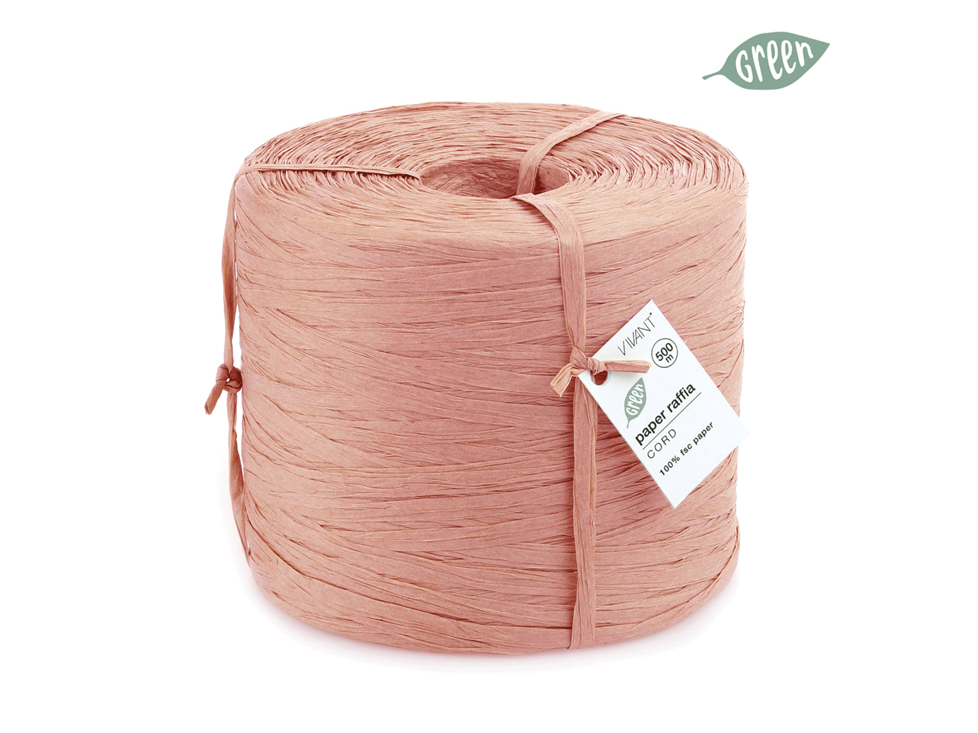 Paper Raffia Oud Roze 