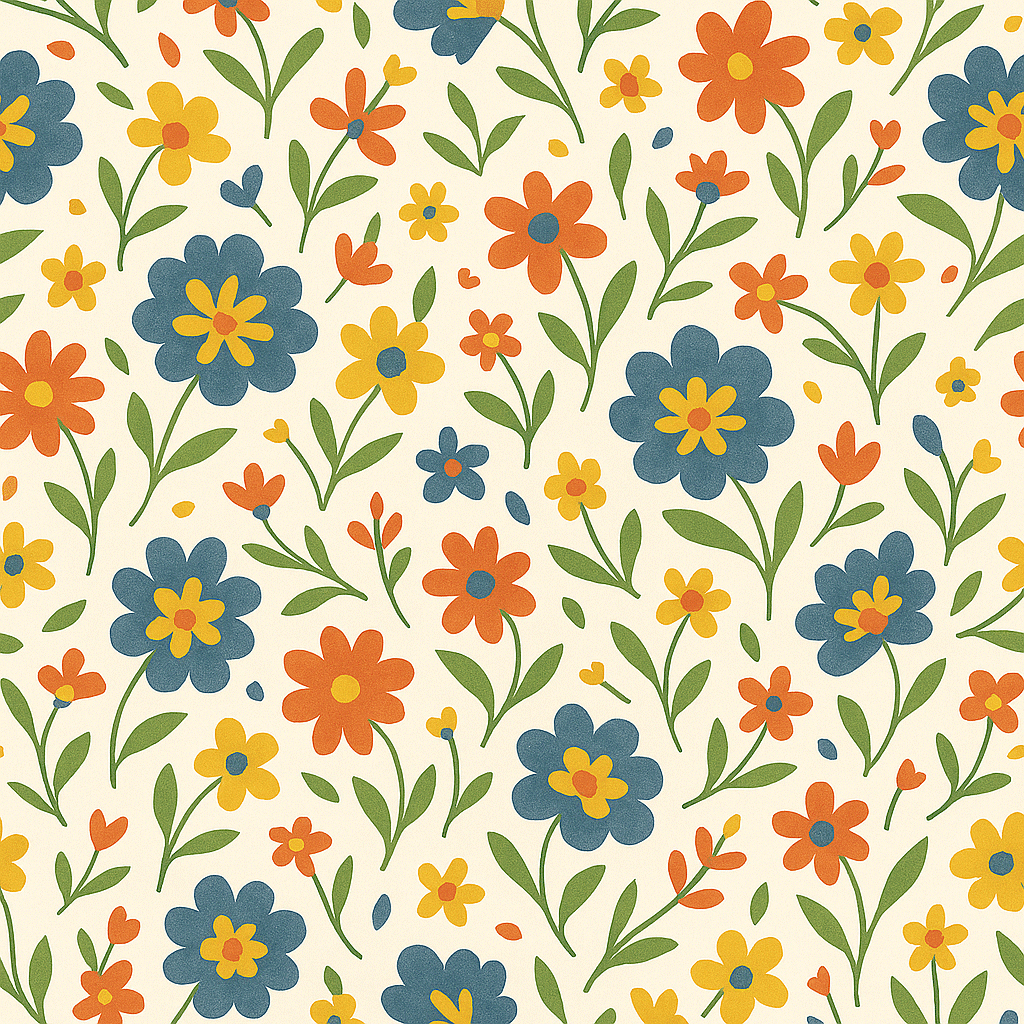 inpakpapier blue meadow