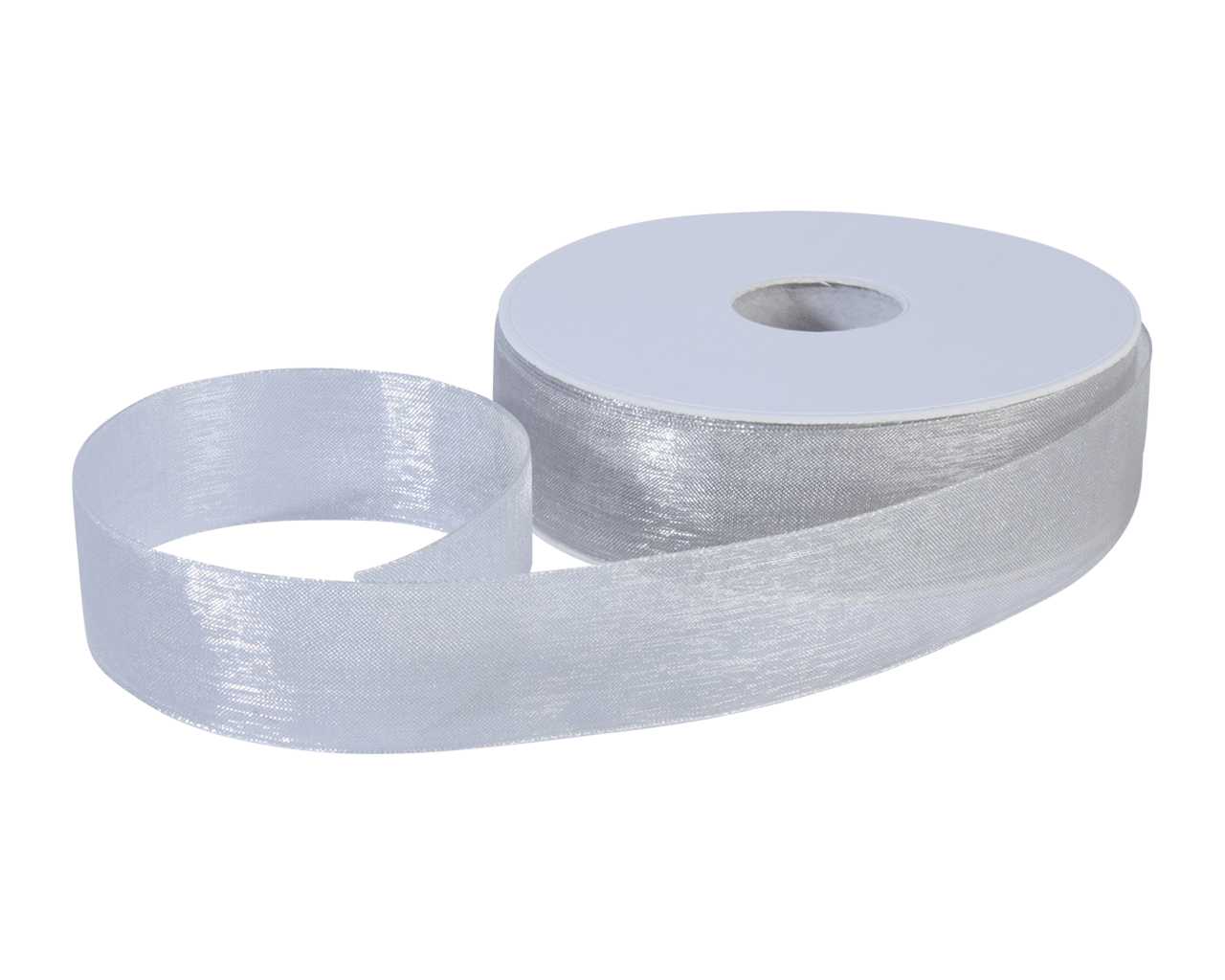 Organza lint Zilver