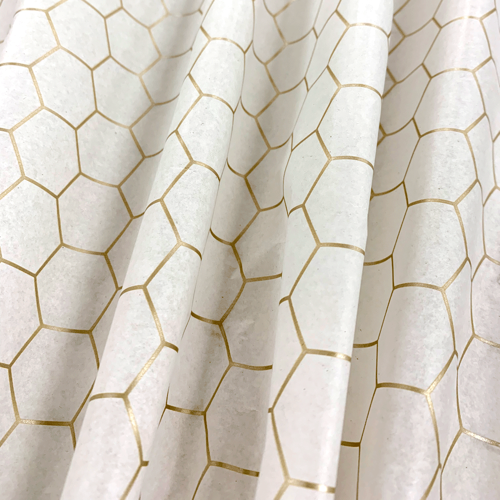 zijdevloei honeycomb goud