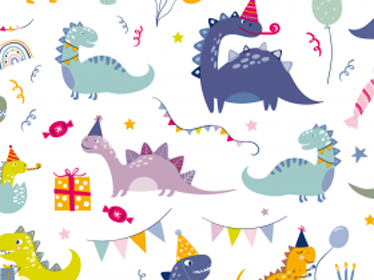 inpakpapier party dinosaur