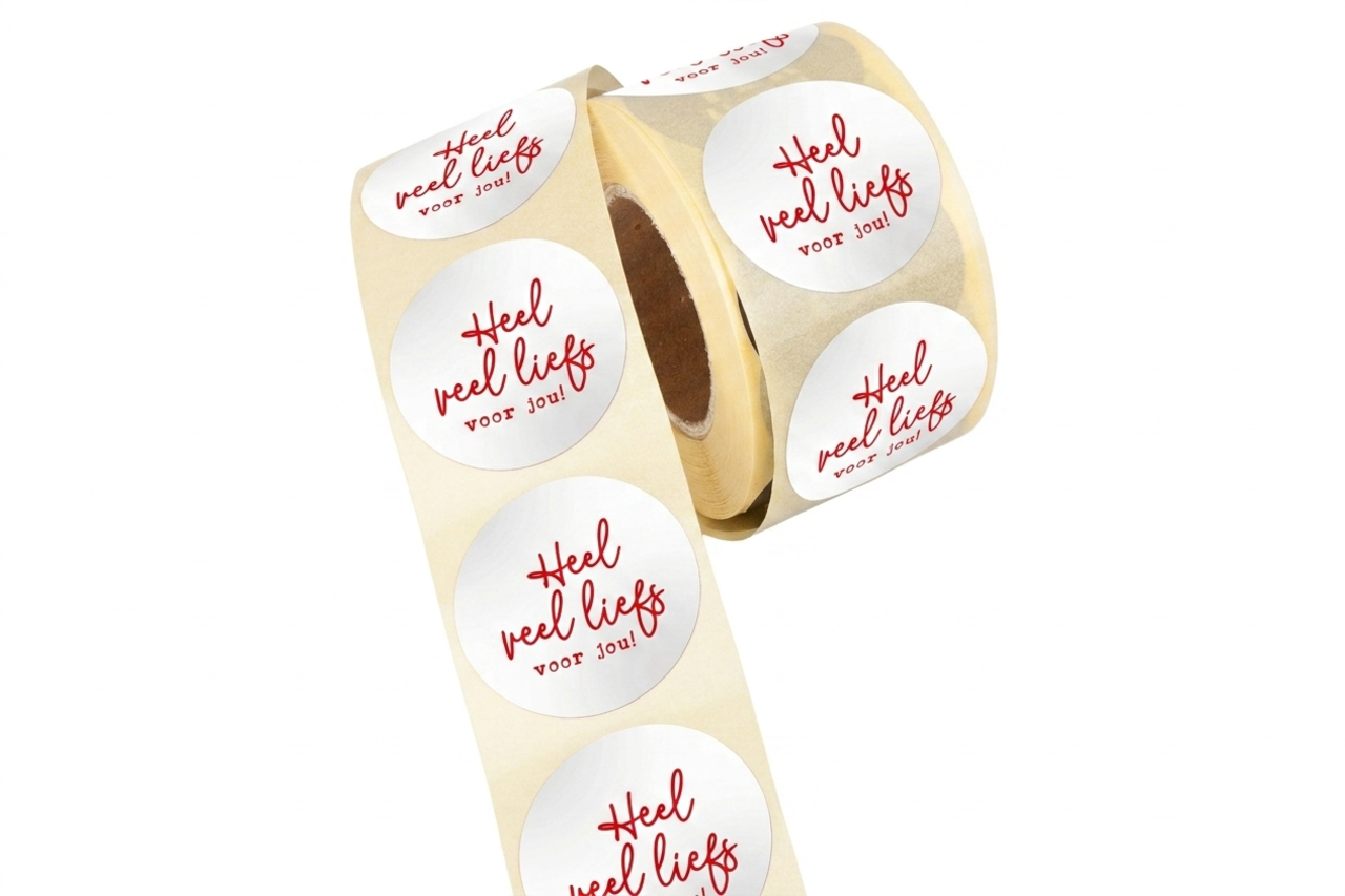etiket heel veel liefs voor jou