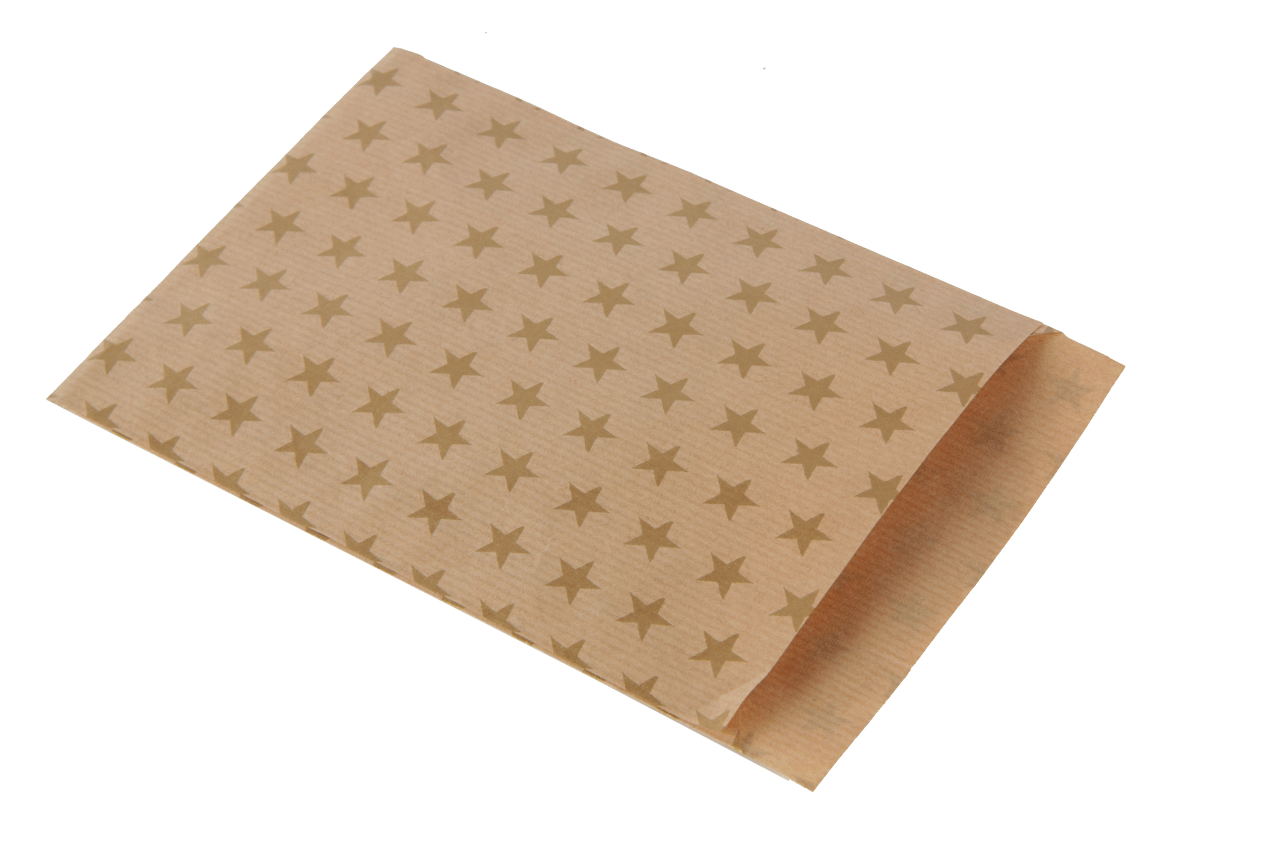 cadeauzakje golden stars