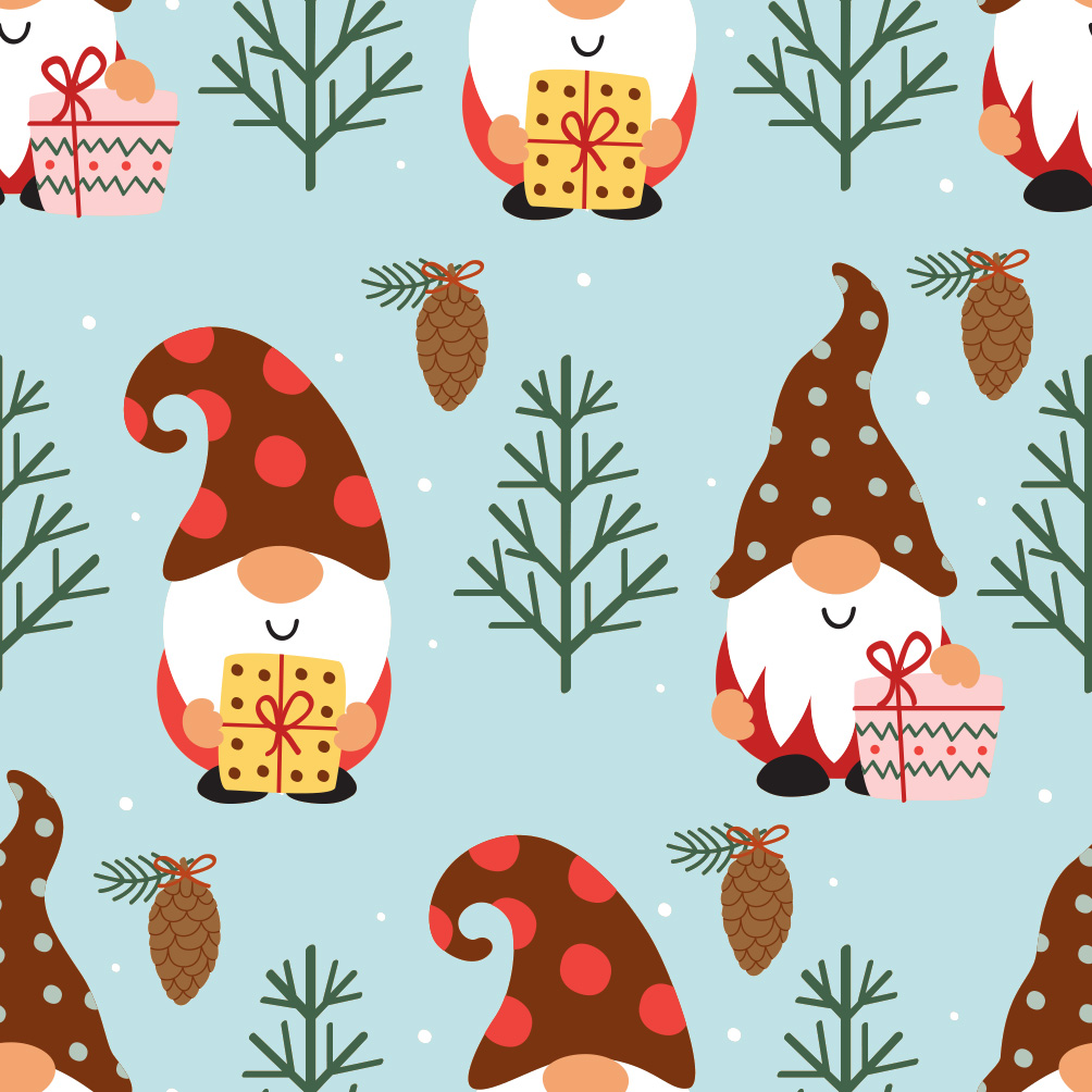 inpakpapier kerst kerstkabouter