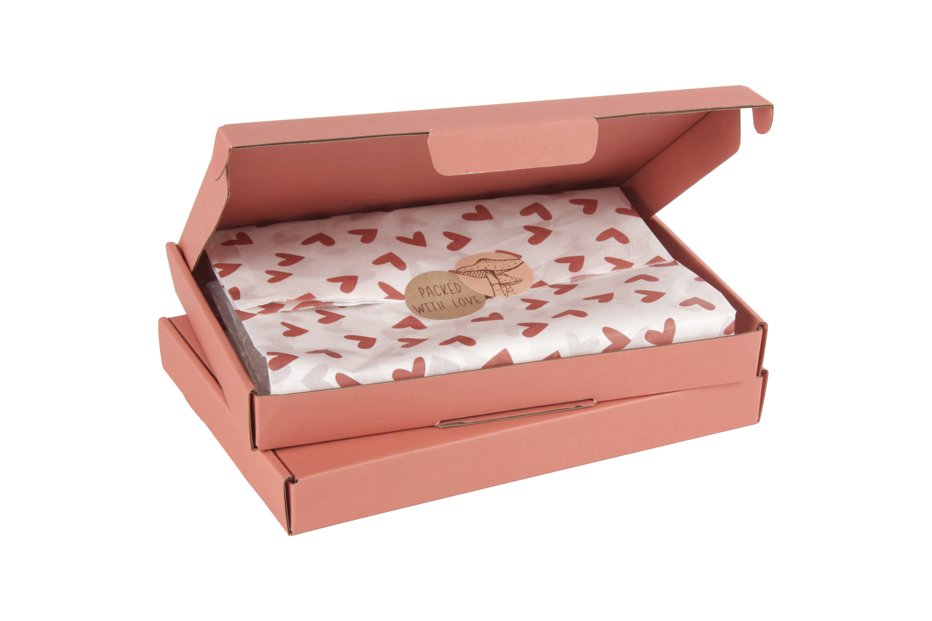 Brievenbusdoos oud roze