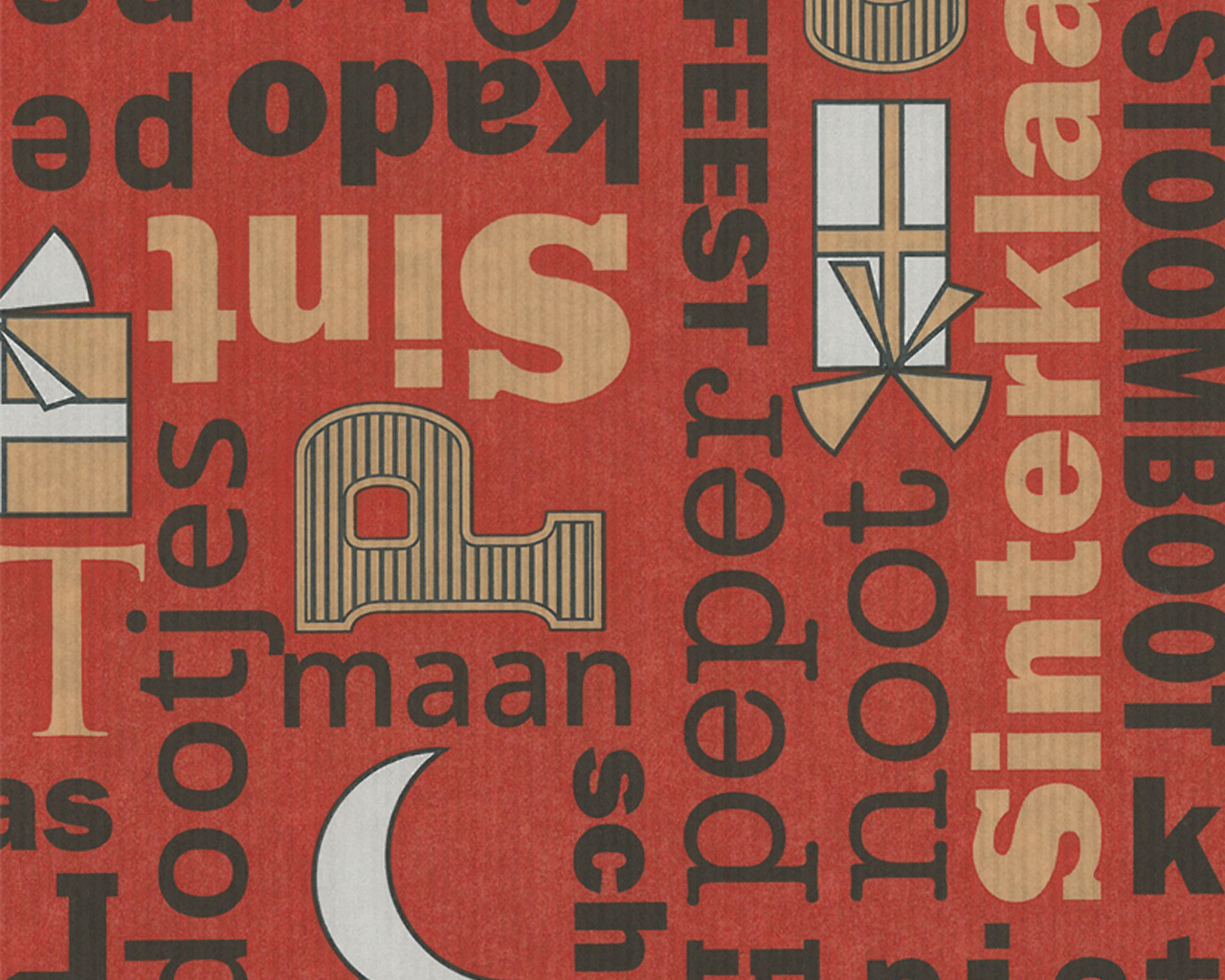 inpakpapier sint kadootjes kraft