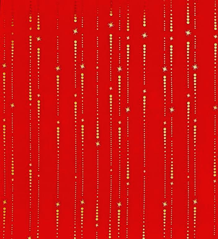 Inpakpapier Red Gold Stars