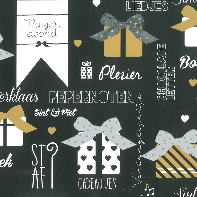Inpakpapier sint cadeautjes