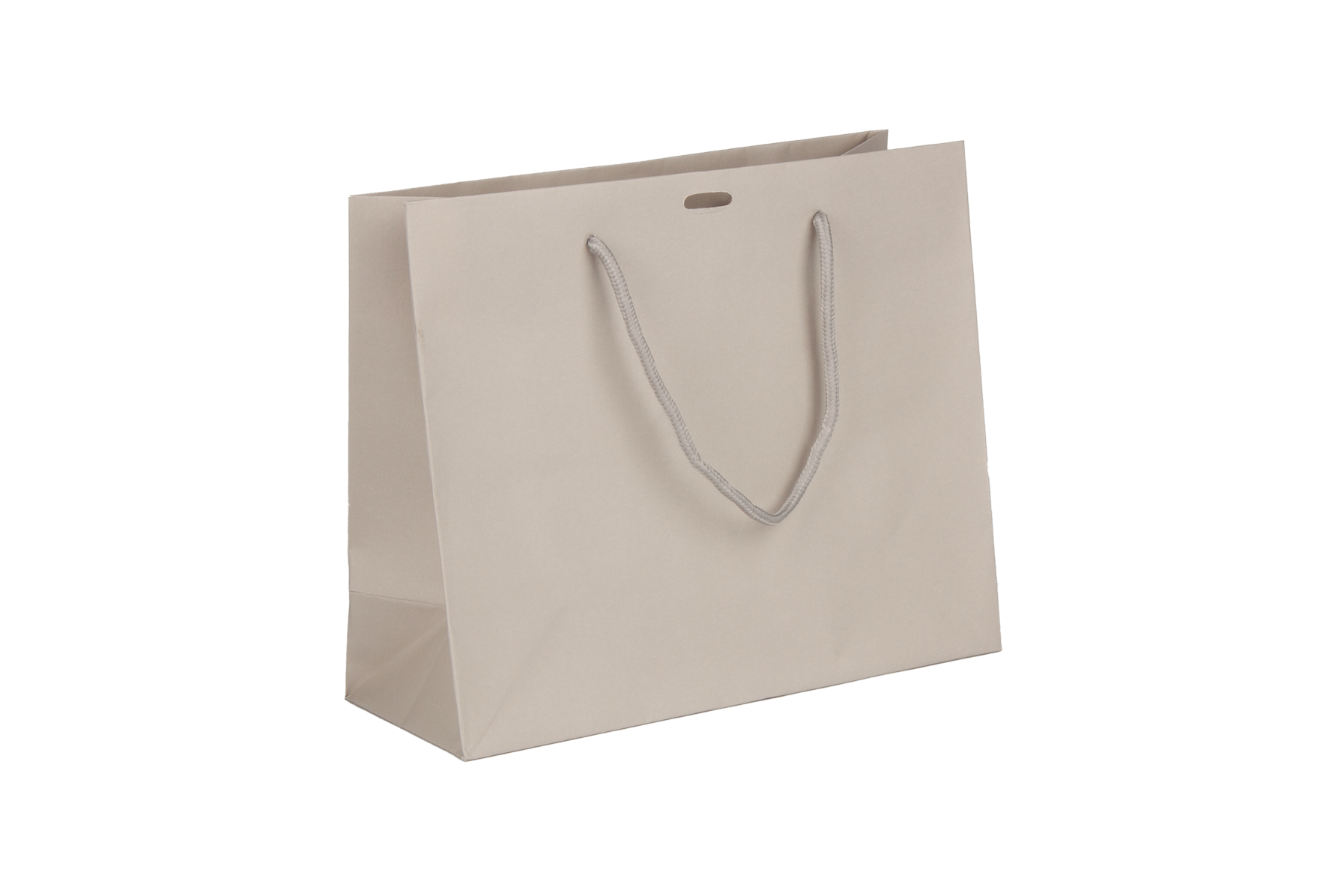 Luxe papieren draagtas taupe