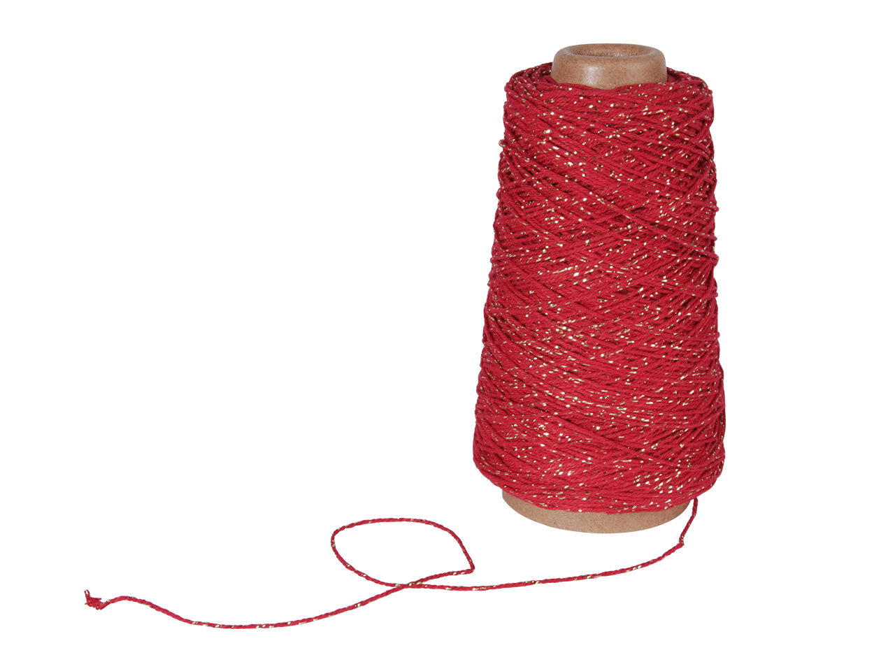 koord lurex rood