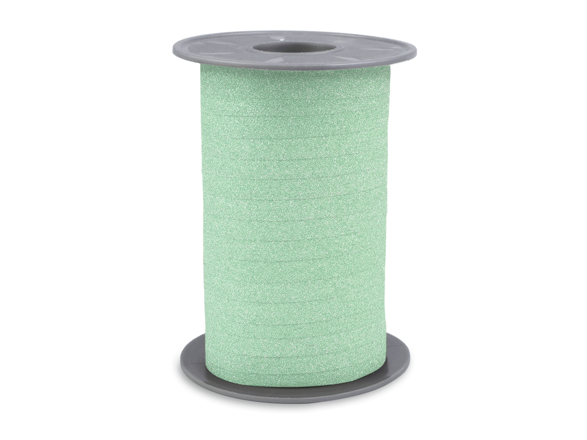 Poly glitter krullint Groen 