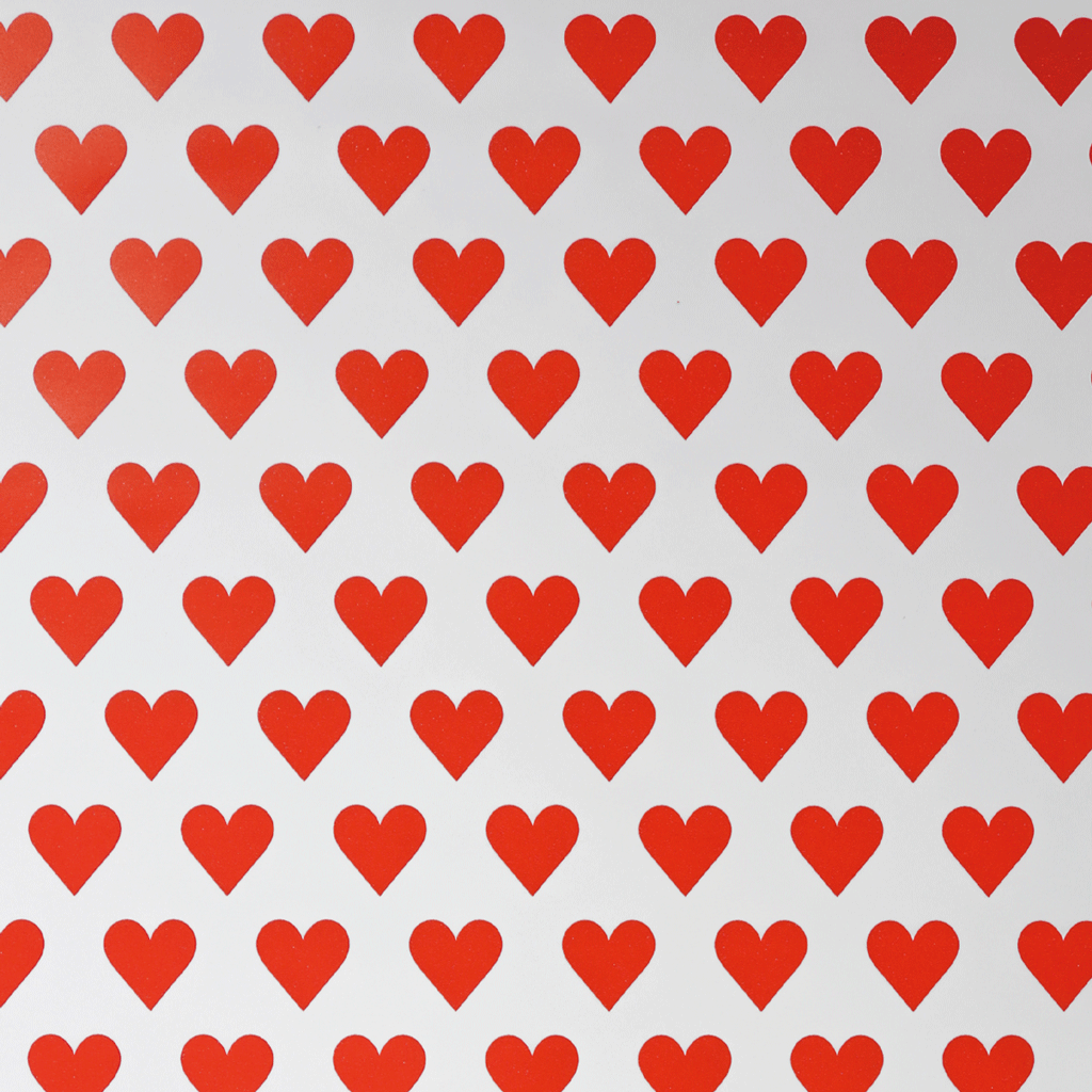 inpakpapier hearts red