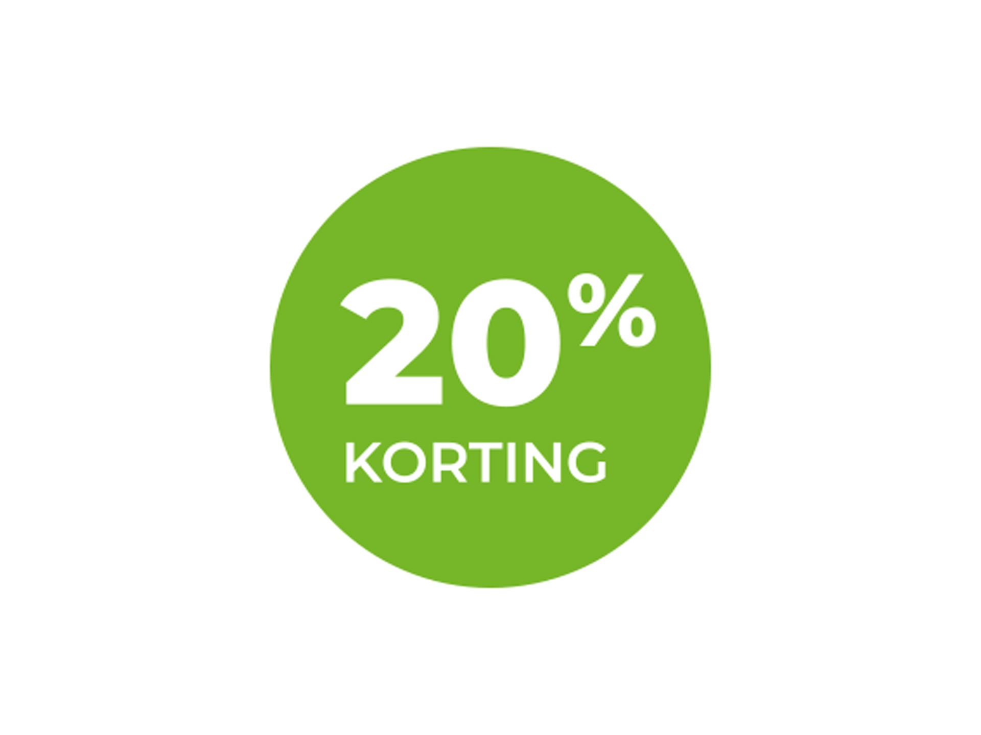 Etiket 20% Groen