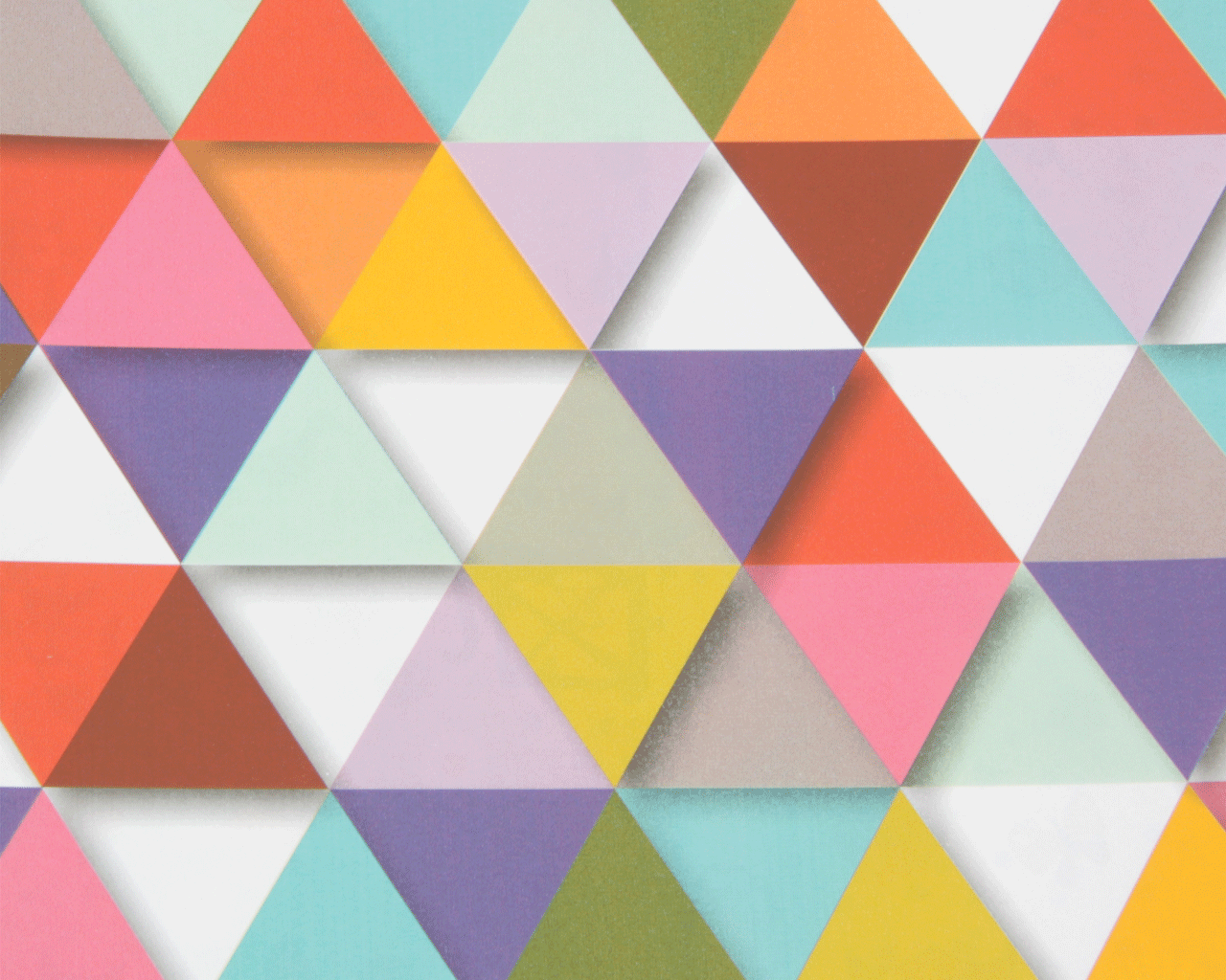 Inpakpapier Triangle Warm